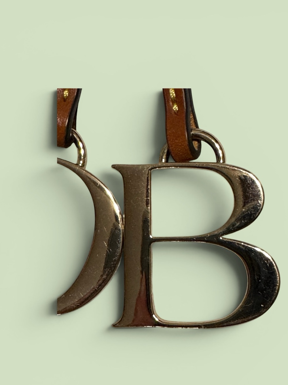 Dooney & Bourke - Initial Bag Charm - DB with Leather Strap - Picture 3 of 7